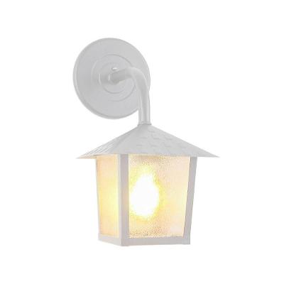 Arandela Blumenau Colonial Nina Quadrada Vidro Pontilhado E27 Bivolt Branco