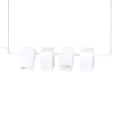 Lustre Pendente Blumenau Kina Light G9 Bivolt Branco Fosco