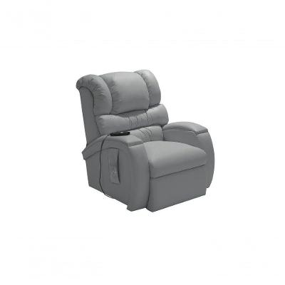 Poltrona Cadeira Reclinável Imperial Motorizada Corano Com Lift Império Cinza