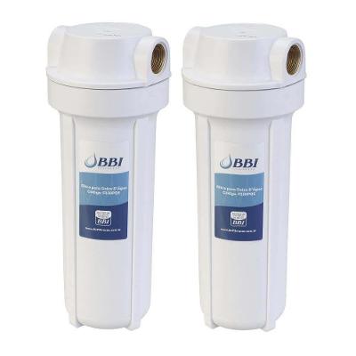 2 Filtro De Agua Bbi Para Caixa D\'água E Entrada Cavalete Cisterna Poço Poe Com Refil Plissado Lavável Cor Branco Tipo De Refil Original