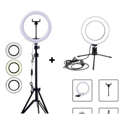 Kit 2 Ring Light 10 Pol E 6 Pol + Tripé E 1 Tripé 2 Metros