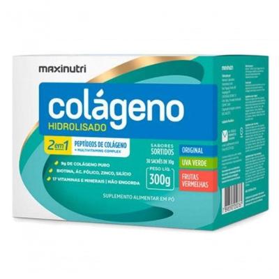 Colágeno Hidrolisado 2 Em 1 30 Sachês De 10g Sabor Sortidos