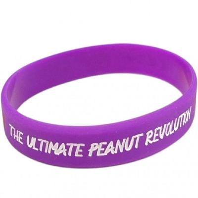 Pulseira De Silicone Dr Peanut Roxa