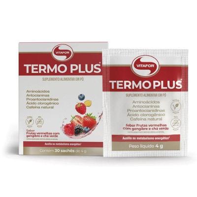 Termo Plus Display 30 Sachês De 4g Sabor Frutas Vermelhas, Gengibre E Chá Verde