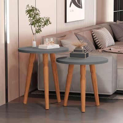 Conjunto Mesas Apoio Louisville Cinza