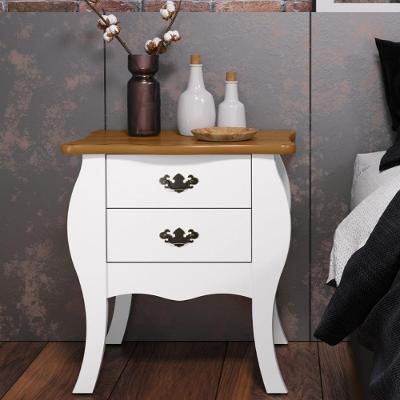 Mesa Com Gavetas Capela Branco Acetinado Cumarú