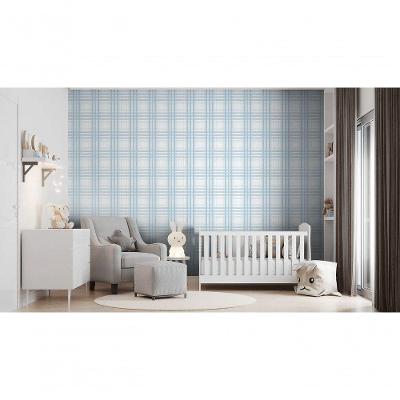 Papel De Parede Sonhos Xadrex Azul 4235 Papel De Parede Sonhos 4235