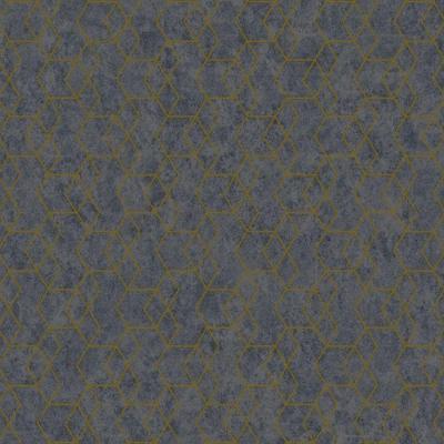 Papel De Parede Essencial Geométrico Cinza E Dourado Ess1022