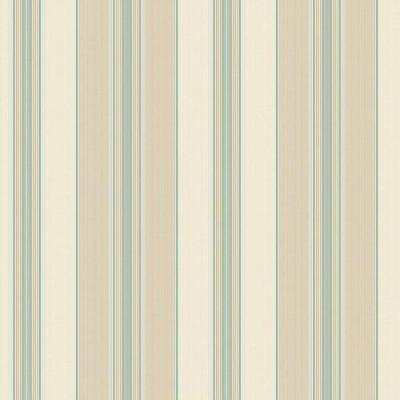 Papel De Parede Waverly Stripes Lovers Lane Bege-azul Wa7782 - Rolo 10m X 0,52m