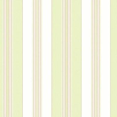 Papel De Parede Waverly Stripes Lovers Lane Verde-rosa Wa7778 - Rolo 10m X 0,52m