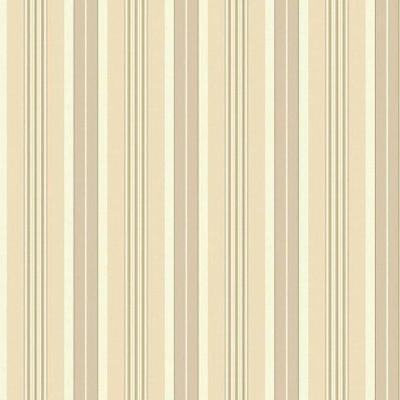 Papel De Parede Waverly Stripes Long Hill Cinza-bege Sv2673 - Rolo 10m X 0,52m