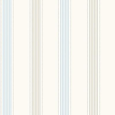 Papel De Parede Fofura Baby Listrado Azul E Bege Ff4053