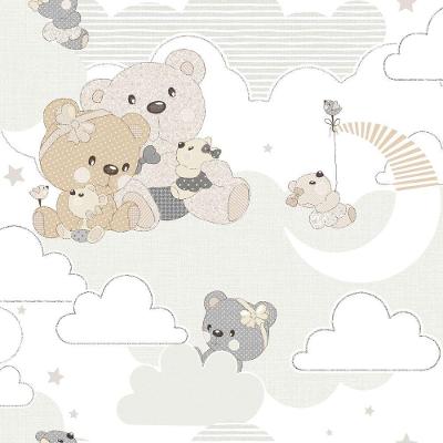 Papel De Parede Mondo Baby Cute Bear 13036 - Rolo 10m X 0,53m