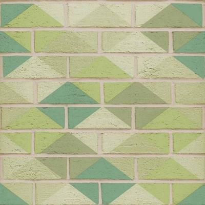 Papel De Parede Stone Age 1 Tijolos E Geometria Sn600701r