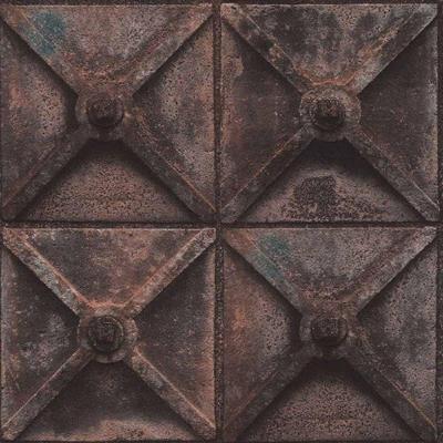 Papel De Parede Stone Age 1 Ferro 3d Sn602801r
