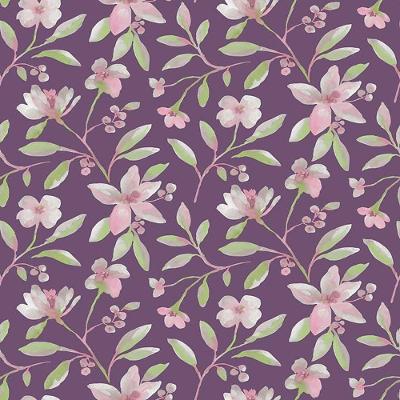 Papel De Parede Poppi Floral Pz18964 Tam. 4m² Papel De Parede Poppi Floral Pz18964