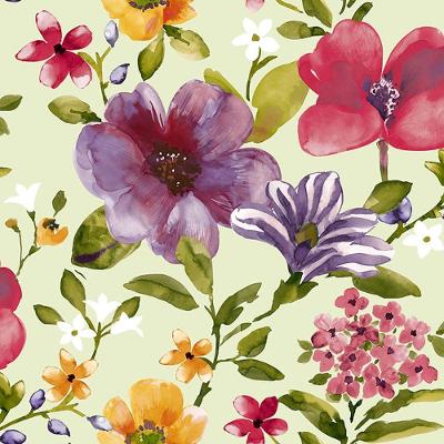 Papel De Parede Poppi Florido Pz18923 Tam. 4m² Papel De Parede Poppi Florido Pz18923