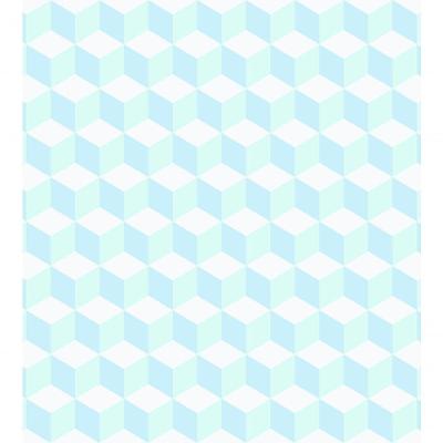 Papel De Parede Coleção Brincar Cubos Geométricos 3644 - Rolo 10m X 0,52m