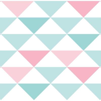 Papel De Parede Coleção Brincar Triângulo Geométrico 3600 - Rolo 10m X 0,52m
