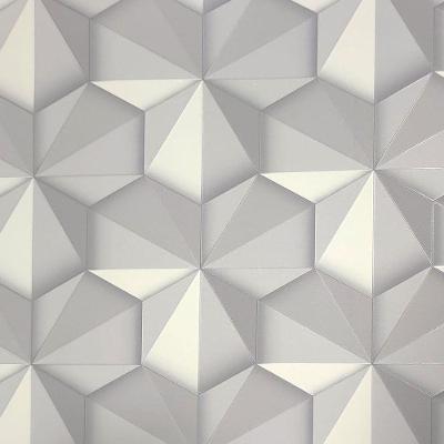 Papel De Parede Grace 4 Geométrico Cinza Gr400901r