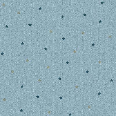 Papel De Parede Fofura Baby Estrelas Fundo Azul Ff4046