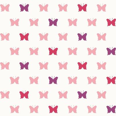 Papel De Parede Fofura Baby Borboletas Rosa Ff4056