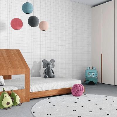 Papel De Parede Sonhos Grid Cinza 4222 Papel De Parede Sonhos 4222