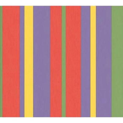 Papel De Parede Safari Friends Listrado Colorido Sf6204