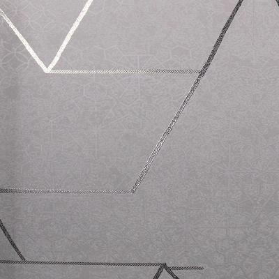 Papel De Parede White Swan Geométrico Cinza Ws101404r