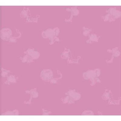 Papel De Parede Safari Friends Infantil Roxo Sf6224