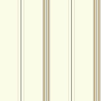 Papel De Parede Waverly Stripes Harper Stripe Bege Sv2731 - Rolo 10m X 0,52m