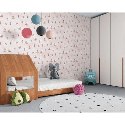 Papel De Parede Sonhos Ursinhos Rosa 4250