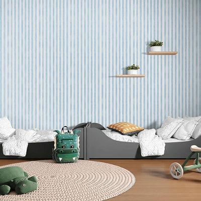 Papel De Parede Sonhos Listra Azul 4239