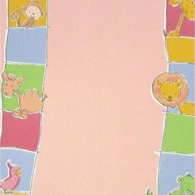 Papel De Parede Safari Friends Infantil Colorido Sf6209