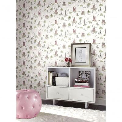 Papel De Parede Waverly Kids Tres Chic Wk6830 - Rolo 10m X 0,52m