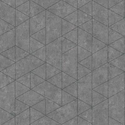 Papel De Parede Bobinex Essencial Geométrico Cinza 4336