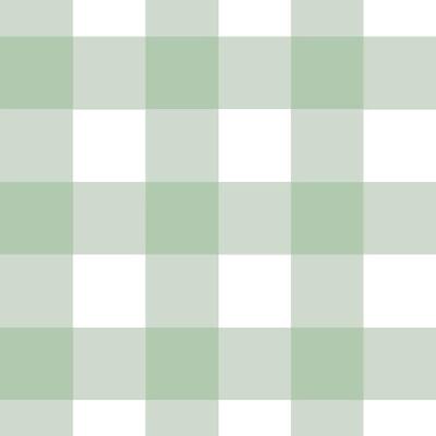 Papel De Parede Doce Estilo Xadrez Verde 81956