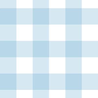 Papel De Parede Doce Estilo Xadrez Azul 81826