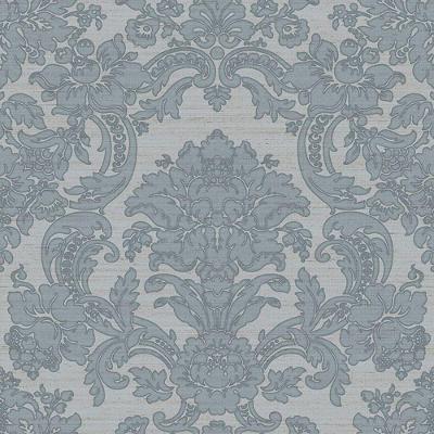 Papel De Parede Tradizioni Damask Azul 33346