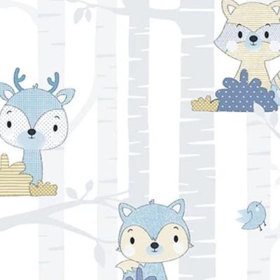 Papel De Parede Yoyo Ii Infantil Azul Yy205002r