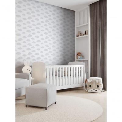 Papel De Parede Sonhos Nuvem Cinza 4229