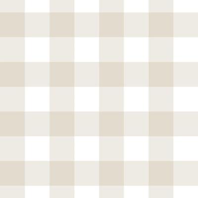 Papel De Parede Doce Estilo Xadrez Bege 82038