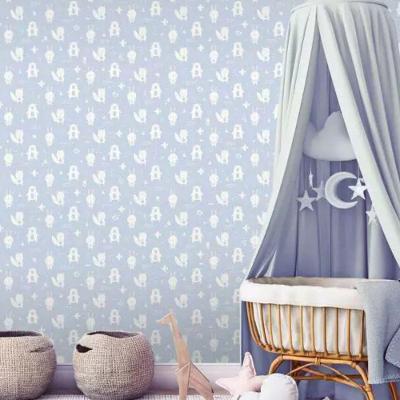 Papel De Parede Hf Petit Infantil Azul 91311