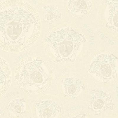 Papel De Parede Versace V Moderno Branco 386116