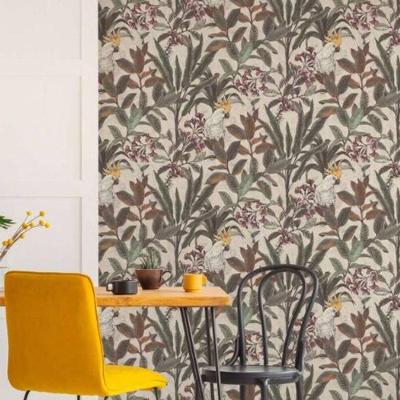 Papel De Parede Famous Garden Folhagem Bege 397484