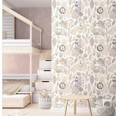 Papel De Parede Happy Infantil Branco 14838