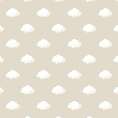 Papel De Parede Happy Infantil Bege 14832