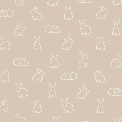 Papel De Parede Minime Infantil Bege 17147