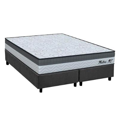 Conjunto Box King: Colchão Espuma Orthoflex D33 Matera Ml + Base Crc Suede Gray (193x203)