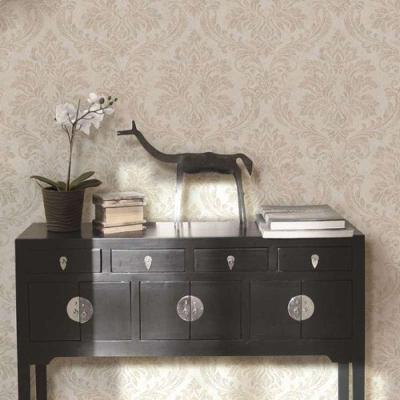 Papel De Parede Up To Date Damask Bege 34812